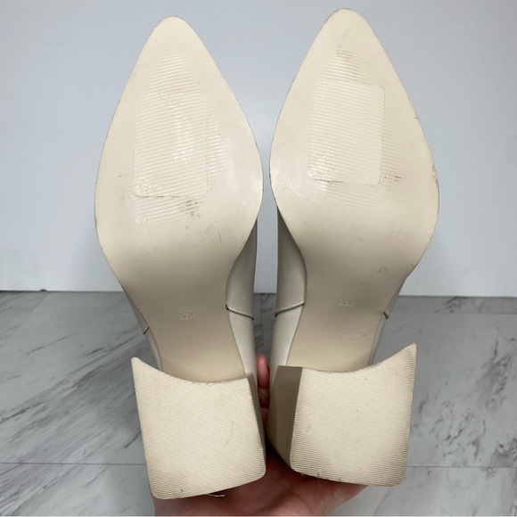 Steve Madden Tryout Leather Silver Chain Bootie 8 1/2 - Picture 14 of 15